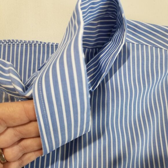 Brooks Brothers Shirt 16.5 Regent Fit Long Sleeve non iron Striped Button Down - Picture 9 of 13